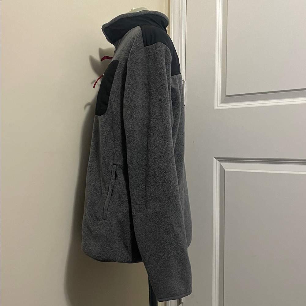 Amazon Essentials Gray Collared Zipper Jacket - image 2